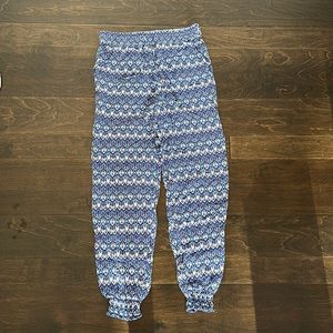 Divided by H&M blue print joggers